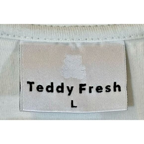 RARE Teddy Fresh TF Oversized Puffy Paint Crewneck Pullover Sweatshirt  Unisex L - Picture 7 of 12